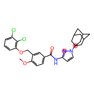 N-[1-(1-adamantyl)-1H-pyrazol-3-yl]-3-[(2,3-dichlorophenoxy)methyl]-4-methoxybenzamide