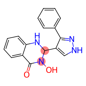 3-hydroxy-2-(3-phenyl-1H-pyrazol-4-yl)-2,3-dihydro-4(1H)-quinazolinone