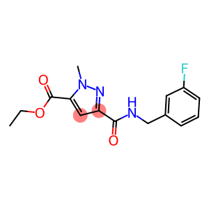 ethyl 3-{[(3-fluorobenzyl)amino]carbonyl}-1-methyl-1H-pyrazole-5-carboxylate