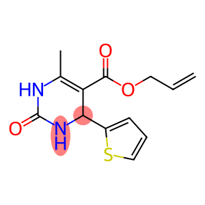 5-Pyrimidinecarboxylic acid, 1,2,3,4-tetrahydro-6-methyl-2-oxo-4-(2-thienyl)-, 2-propen-1-yl ester