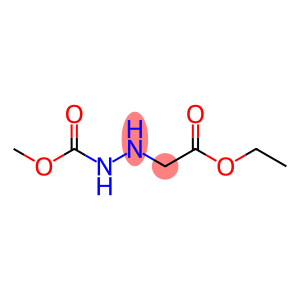 Hydrazinecarboxylic  acid,  2-(2-ethoxy-2-oxoethyl)-,  methyl  ester