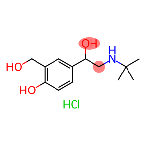 4-[2-(tert-butylamino)-1-hydroxyethyl]-2-(hydroxymethyl)phenol hydron chloride