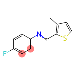 4-fluoro-N-[(E)-(3-methylthiophen-2-yl)methylidene]aniline