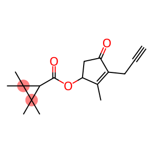 Cyclopropanecarboxylic acid, 2,2,3,3-tetramethyl-, 2-methyl-4-oxo-3-(2-propyn-1-yl)-2-cyclopenten-1-yl ester