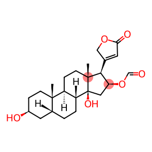 Card-20(22)-enolide, 16-(formyloxy)-3,14-dihydroxy-, (3β,5β,16β)-