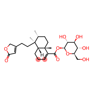 β-D-Glucopyranose 1-[(4aR)-5β-[2-(2,5-dihydro-5-oxofuran-3-yl)ethyl]-3,4,4a,5,6,7,8,8a-octahydro-5,6α,8aβ-trimethyl-1-naphthalenecarboxylate]