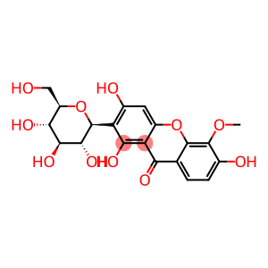 2-β-D-Glucopyranosyl-1,3,6-trihydroxy-5-methoxy-9H-xanthen-9-one