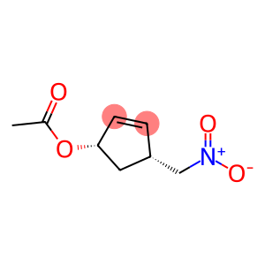 2-Cyclopenten-1-ol,4-(nitromethyl)-,acetate(ester),(1S,4R)-(9CI)