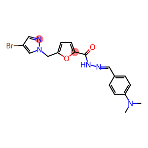 5-[(4-bromo-1H-pyrazol-1-yl)methyl]-N'-[4-(dimethylamino)benzylidene]-2-furohydrazide