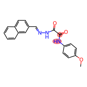 N-(4-methoxyphenyl)-2-[2-(2-naphthylmethylene)hydrazino]-2-oxoacetamide