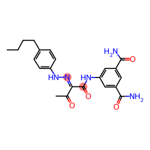 5-({2-[(4-butylphenyl)hydrazono]-3-oxobutanoyl}amino)isophthalamide