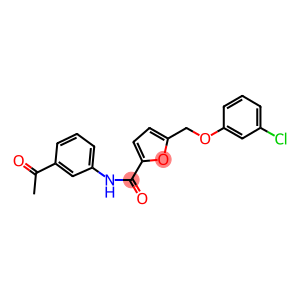 N-(3-acetylphenyl)-5-[(3-chlorophenoxy)methyl]-2-furamide