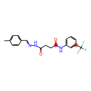 4-[2-(4-methylbenzylidene)hydrazino]-4-oxo-N-[3-(trifluoromethyl)phenyl]butanamide