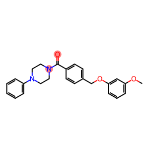 1-{4-[(3-methoxyphenoxy)methyl]benzoyl}-4-phenylpiperazine