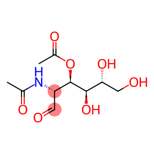 2-Acetamido-3-O-acetyl-2-deoxy-D-glucopyranose, 2-Acetamido-3-O-acetyl-2-deoxy-D-glucose, N-Acetylglucosamine 3-acetate