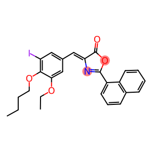 4-(4-butoxy-3-ethoxy-5-iodobenzylidene)-2-(1-naphthyl)-1,3-oxazol-5(4H)-one