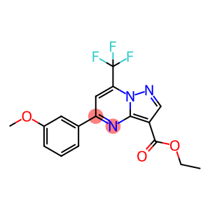 pyrazolo[1,5-a]pyrimidine-3-carboxylic acid, 5-(3-methoxyphenyl)-7-(trifluoromethyl)-, ethyl ester