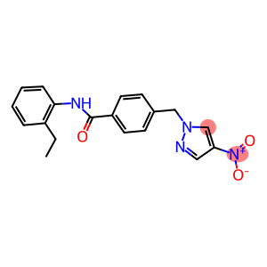 N-(2-ethylphenyl)-4-({4-nitro-1H-pyrazol-1-yl}methyl)benzamide