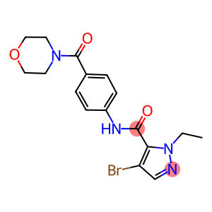 4-bromo-1-ethyl-N-[4-(4-morpholinylcarbonyl)phenyl]-1H-pyrazole-5-carboxamide