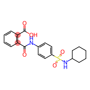 2-({4-[(cyclohexylamino)sulfonyl]anilino}carbonyl)benzoic acid