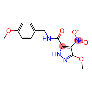 4-nitro-3-methoxy-N-(4-methoxybenzyl)-1H-pyrazole-5-carboxamide