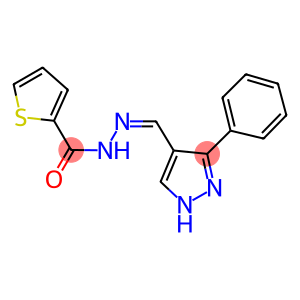 N'-[(3-phenyl-1H-pyrazol-4-yl)methylene]-2-thiophenecarbohydrazide