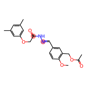 5-{2-[(3,5-dimethylphenoxy)acetyl]carbohydrazonoyl}-2-methoxybenzyl acetate