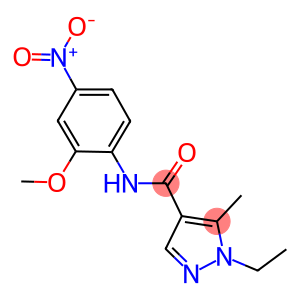 1-ethyl-N-{4-nitro-2-methoxyphenyl}-5-methyl-1H-pyrazole-4-carboxamide