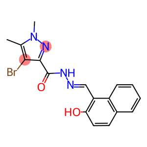 4-bromo-N'-[(2-hydroxy-1-naphthyl)methylene]-1,5-dimethyl-1H-pyrazole-3-carbohydrazide