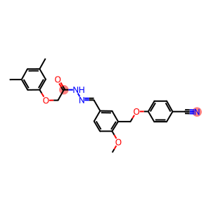 N'-{3-[(4-cyanophenoxy)methyl]-4-methoxybenzylidene}-2-(3,5-dimethylphenoxy)acetohydrazide