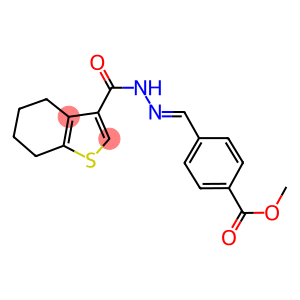 methyl 4-[2-(4,5,6,7-tetrahydro-1-benzothien-3-ylcarbonyl)carbohydrazonoyl]benzoate