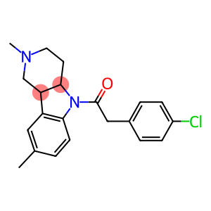 5-[(4-chlorophenyl)acetyl]-2,8-dimethyl-2,3,4,4a,5,9b-hexahydro-1H-pyrido[4,3-b]indole