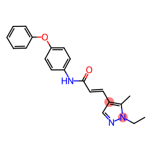 3-(1-ethyl-5-methyl-1H-pyrazol-4-yl)-N-(4-phenoxyphenyl)acrylamide