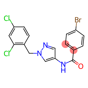 4-bromo-N-[1-(2,4-dichlorobenzyl)-1H-pyrazol-4-yl]benzamide