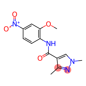 N-(2-methoxy-4-nitrophenyl)-1,3-dimethyl-1H-pyrazole-4-carboxamide