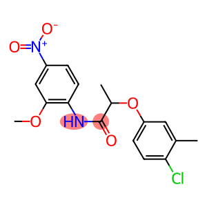 2-(4-chloro-3-methylphenoxy)-N-{4-nitro-2-methoxyphenyl}propanamide