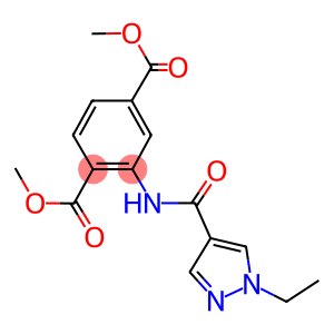 dimethyl 2-{[(1-ethyl-1H-pyrazol-4-yl)carbonyl]amino}terephthalate