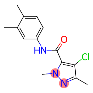 4-chloro-N-(3,4-dimethylphenyl)-1,3-dimethyl-1H-pyrazole-5-carboxamide