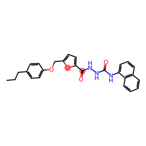 N-(1-naphthyl)-2-{5-[(4-propylphenoxy)methyl]-2-furoyl}hydrazinecarboxamide