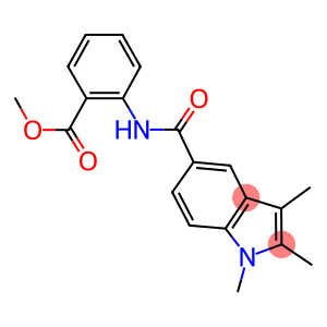 methyl 2-{[(1,2,3-trimethyl-1H-indol-5-yl)carbonyl]amino}benzoate