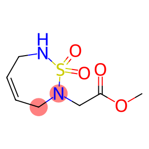 1,2,7-THIADIAZEPINE-2(3H)-ACETIC ACID, 6,7-DIHYDROMETHYL ESTER, 1,1-DIOXIDE