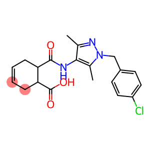 6-({[1-(4-chlorobenzyl)-3,5-dimethyl-1H-pyrazol-4-yl]amino}carbonyl)-3-cyclohexene-1-carboxylic acid