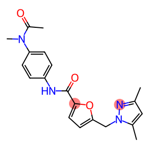 N-{4-[acetyl(methyl)amino]phenyl}-5-[(3,5-dimethyl-1H-pyrazol-1-yl)methyl]-2-furamide