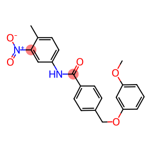 N-{3-nitro-4-methylphenyl}-4-[(3-methoxyphenoxy)methyl]benzamide