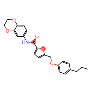 N-(2,3-dihydro-1,4-benzodioxin-6-yl)-5-[(4-propylphenoxy)methyl]-2-furamide