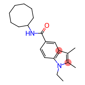 N-cyclooctyl-1-ethyl-2,3-dimethyl-1H-indole-5-carboxamide