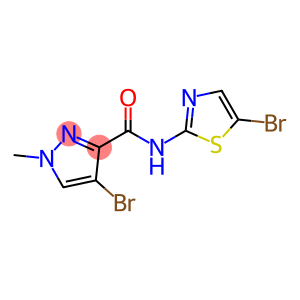 4-bromo-N-(5-bromo-1,3-thiazol-2-yl)-1-methyl-1H-pyrazole-3-carboxamide