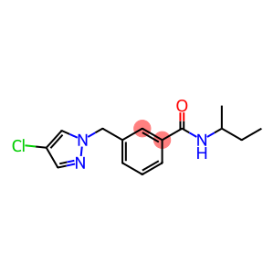 N-(sec-butyl)-3-[(4-chloro-1H-pyrazol-1-yl)methyl]benzamide