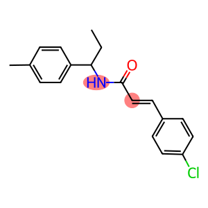 3-(4-chlorophenyl)-N-[1-(4-methylphenyl)propyl]acrylamide