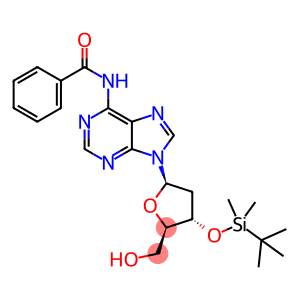 N-(9-((2R,4S,5R)-4-((tert-butyldimethylsilyl)oxy)-5-(hydroxymethyl)tetrahydrofuran-2-yl)-9H-purin-6-yl)benzamide